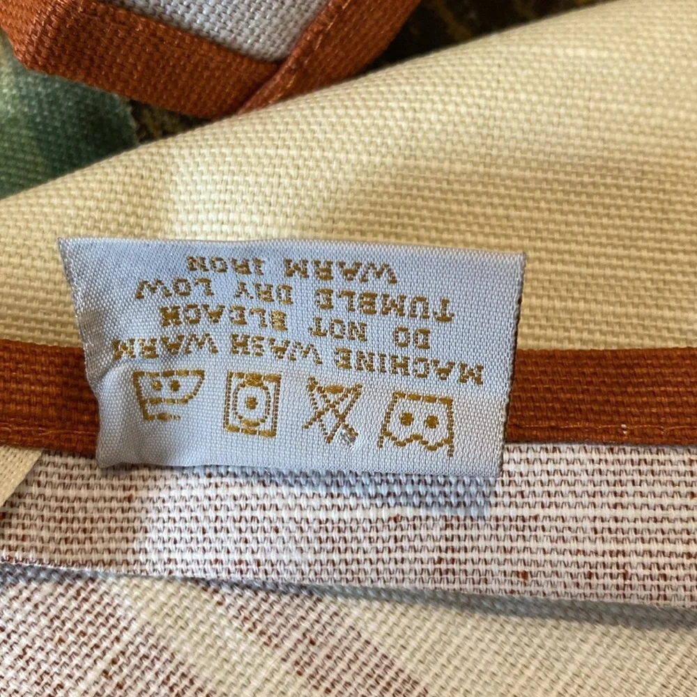 Williams Sonoma Linen Thanksgiving Turkey Pumpkin Blend Tea Towel